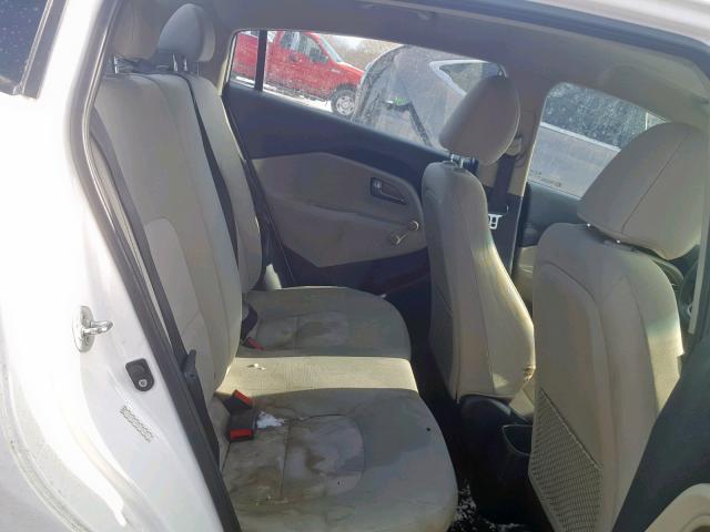 KNADM4A39D6282841 - 2013 KIA RIO LX WHITE photo 6