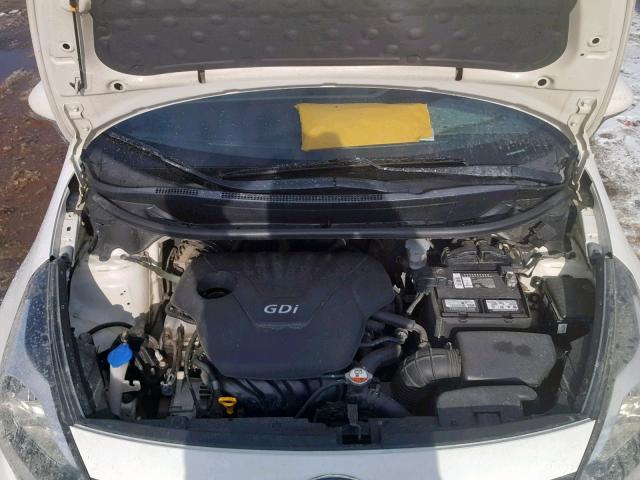 KNADM4A39D6282841 - 2013 KIA RIO LX WHITE photo 7