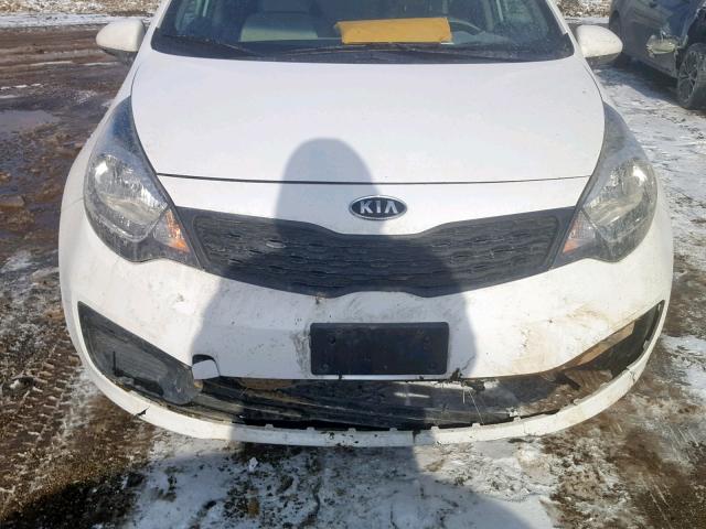 KNADM4A39D6282841 - 2013 KIA RIO LX WHITE photo 9