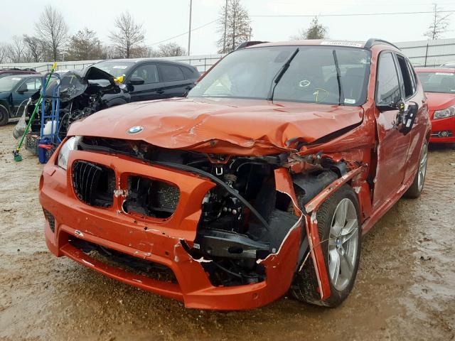 WBAVM5C59EVV91757 - 2014 BMW X1 XDRIVE3 ORANGE photo 2