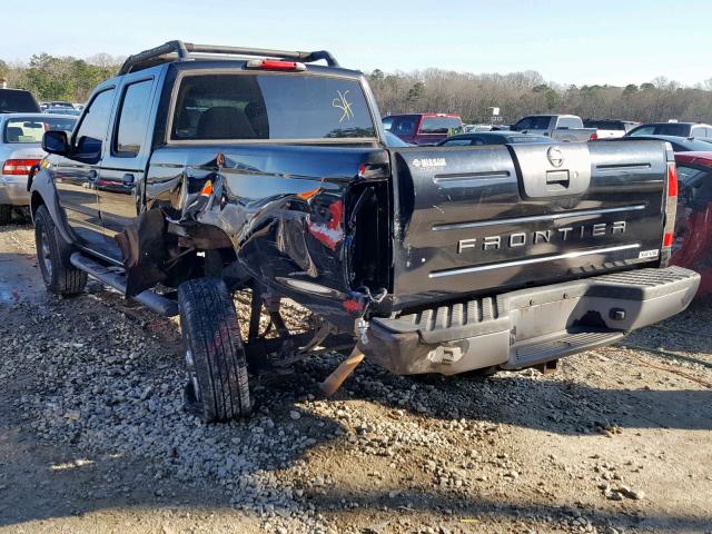 1N6ED29X22C316231 - 2002 NISSAN FRONTIER C BLACK photo 3