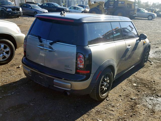 WMWZF3C55BTY00872 - 2011 MINI COOPER CLU BEIGE photo 4