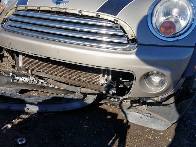 WMWZF3C55BTY00872 - 2011 MINI COOPER CLU BEIGE photo 9