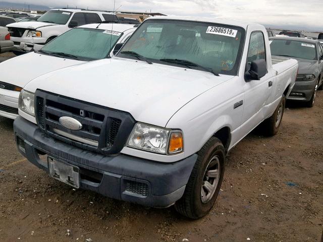 1FTYR10D37PA97911 - 2007 FORD RANGER WHITE photo 2