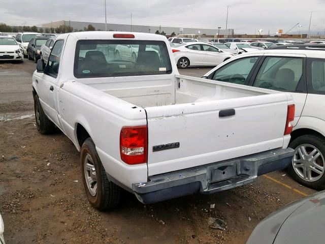 1FTYR10D37PA97911 - 2007 FORD RANGER WHITE photo 3