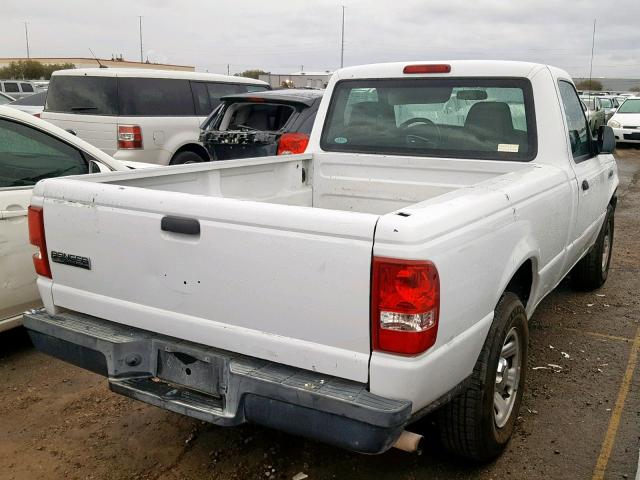 1FTYR10D37PA97911 - 2007 FORD RANGER WHITE photo 4