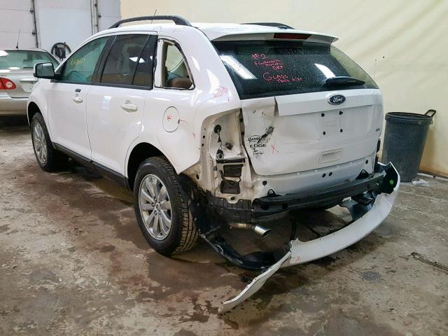 2FMDK3JC6ABB64273 - 2010 FORD EDGE SEL WHITE photo 3