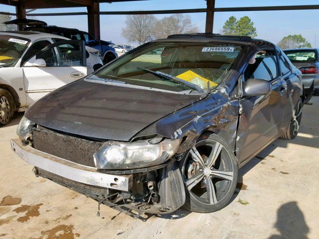 2HGFG12999H524992 - 2009 HONDA CIVIC EXL GRAY photo 2