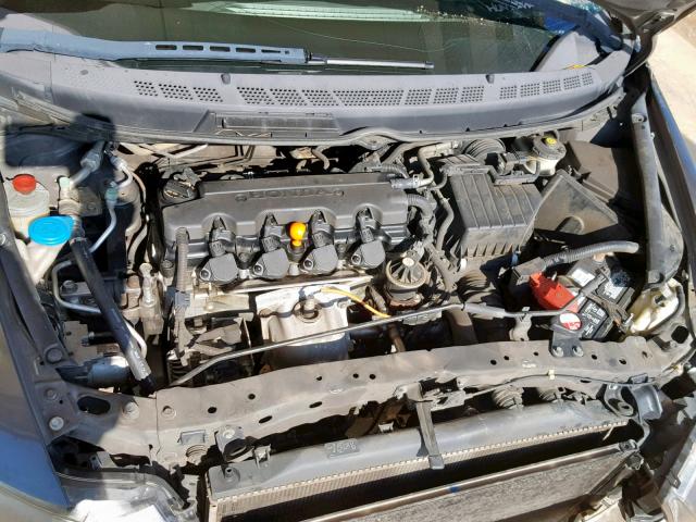 2HGFG12999H524992 - 2009 HONDA CIVIC EXL GRAY photo 7