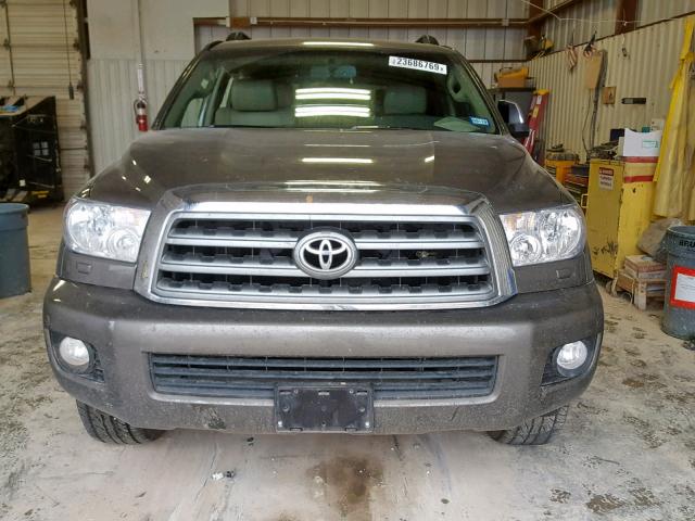 5TDKY5G11HS069088 - 2017 TOYOTA SEQUOIA LI GRAY photo 9