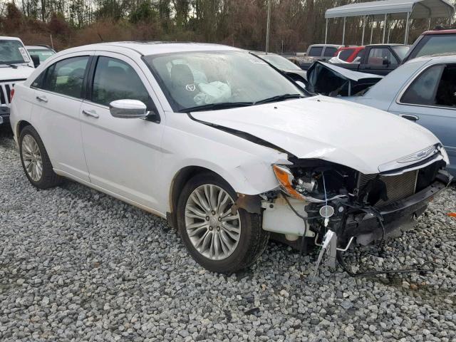 1C3CCBCG5CN125631 - 2012 CHRYSLER 200 LIMITE WHITE photo 1