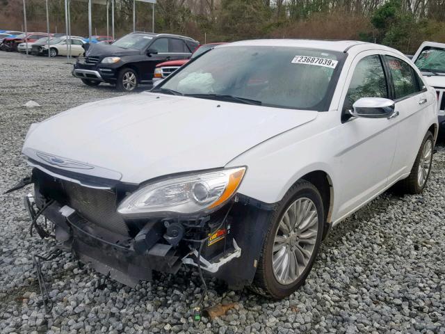 1C3CCBCG5CN125631 - 2012 CHRYSLER 200 LIMITE WHITE photo 2