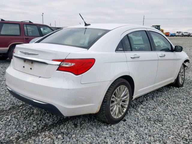 1C3CCBCG5CN125631 - 2012 CHRYSLER 200 LIMITE WHITE photo 4