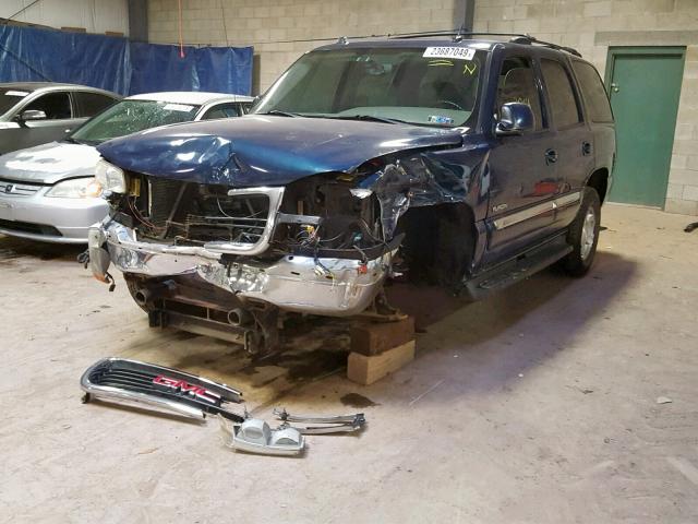 1GKEK13T95J114161 - 2005 GMC YUKON BLUE photo 2