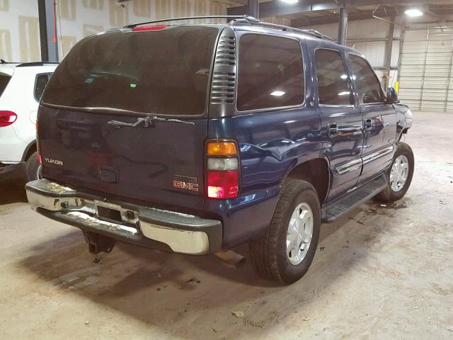 1GKEK13T95J114161 - 2005 GMC YUKON BLUE photo 4