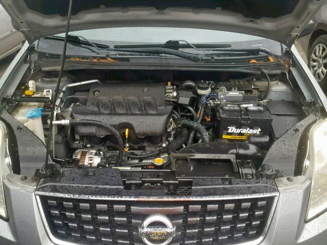 3N1AB61E58L630478 - 2008 NISSAN SENTRA 2.0 SILVER photo 7