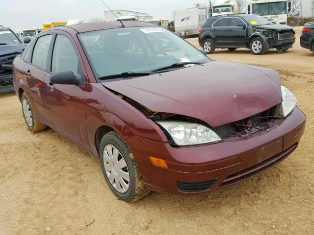 1FAFP34N07W364946 - 2007 FORD FOCUS ZX4 BURGUNDY photo 1