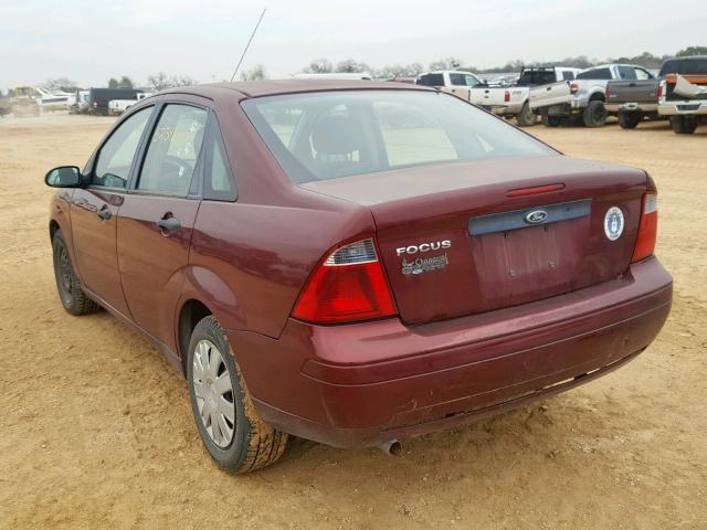 1FAFP34N07W364946 - 2007 FORD FOCUS ZX4 BURGUNDY photo 3