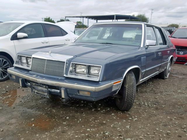 1C3BT56EXFC288380 - 1985 CHRYSLER NEW YORKER GRAY photo 2