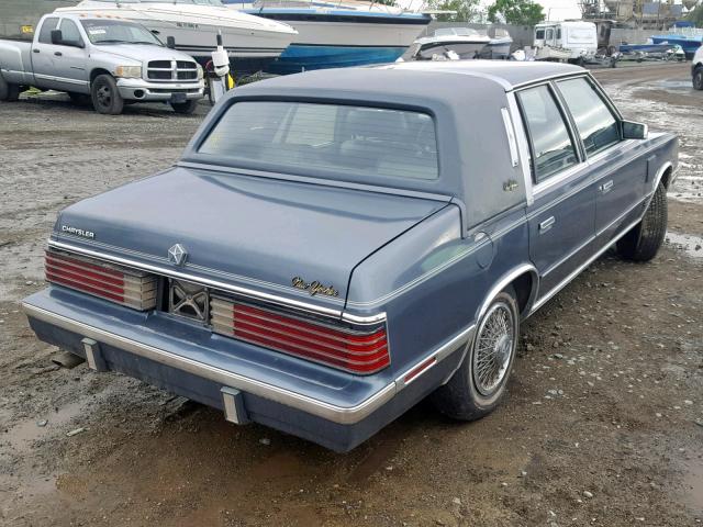 1C3BT56EXFC288380 - 1985 CHRYSLER NEW YORKER GRAY photo 4