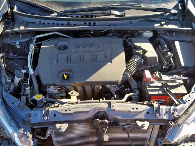 5YFBURHE0GP518921 - 2016 TOYOTA COROLLA L GRAY photo 7