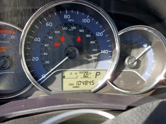 5YFBURHE0GP518921 - 2016 TOYOTA COROLLA L GRAY photo 8