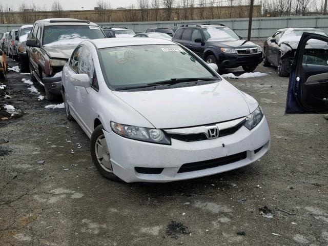 JHMFA3F20BS000104 - 2011 HONDA CIVIC HYBR WHITE photo 1