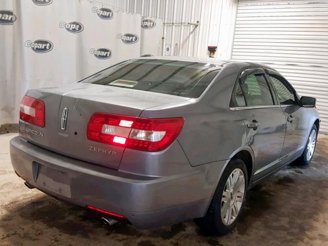 3LNHM26186R658060 - 2006 LINCOLN ZEPHYR GRAY photo 4