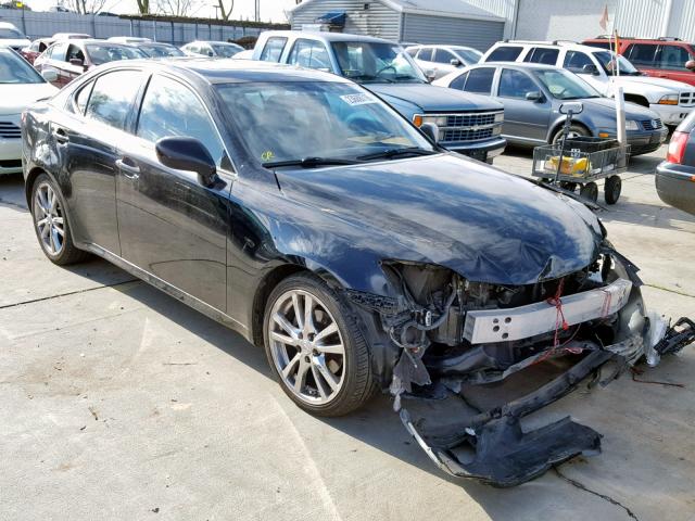 JTHBK262172034937 - 2007 LEXUS IS250 BLACK photo 1