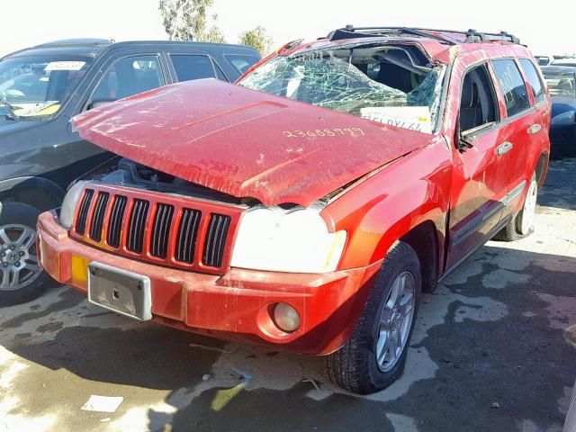 1J4GR48K75C513294 - 2005 JEEP GRAND CHER RED photo 2