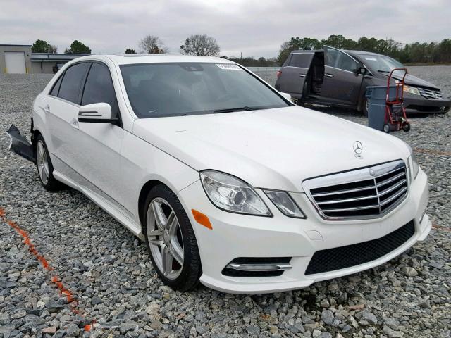 WDDHF5KB7DA693779 - 2013 MERCEDES-BENZ E 350 WHITE photo 1