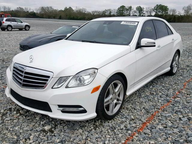 WDDHF5KB7DA693779 - 2013 MERCEDES-BENZ E 350 WHITE photo 2