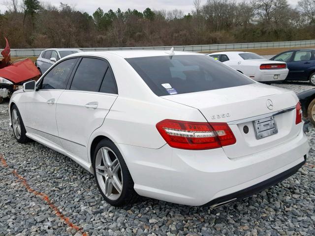 WDDHF5KB7DA693779 - 2013 MERCEDES-BENZ E 350 WHITE photo 3