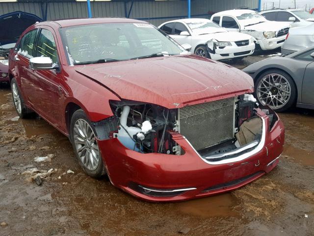 1C3CCBCG9DN619069 - 2013 CHRYSLER 200 LIMITE RED photo 1