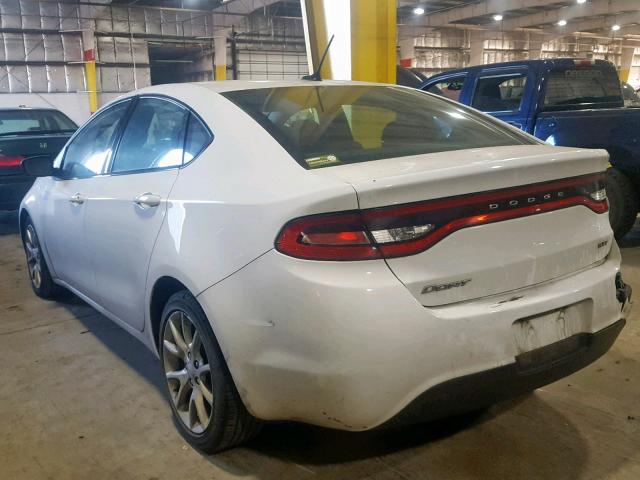 1C3CDFBA1DD318108 - 2013 DODGE DART SXT WHITE photo 3