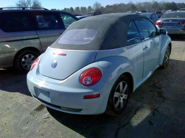 3VWPF31YX6M309349 - 2006 VOLKSWAGEN NEW BEETLE BLUE photo 4