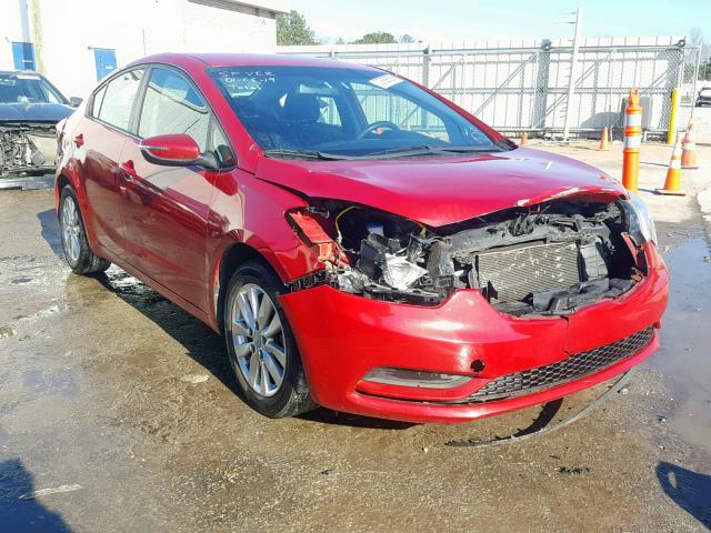 KNAFX4A65E5127186 - 2014 KIA FORTE LX 勃艮第红 照片 1