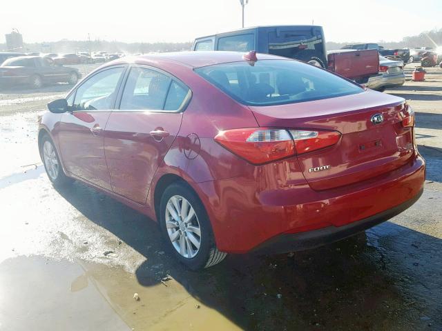 KNAFX4A65E5127186 - 2014 KIA FORTE LX 勃艮第红 照片 3