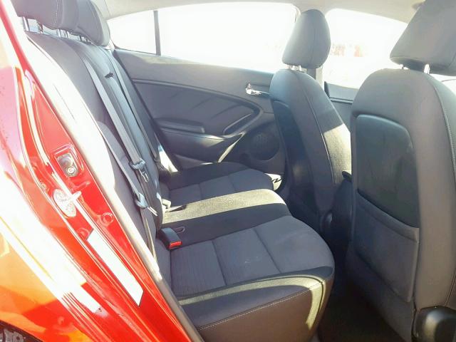 KNAFX4A65E5127186 - 2014 KIA FORTE LX 勃艮第红 照片 6