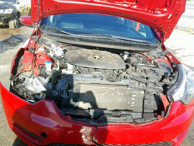 KNAFX4A65E5127186 - 2014 KIA FORTE LX 勃艮第红 照片 7