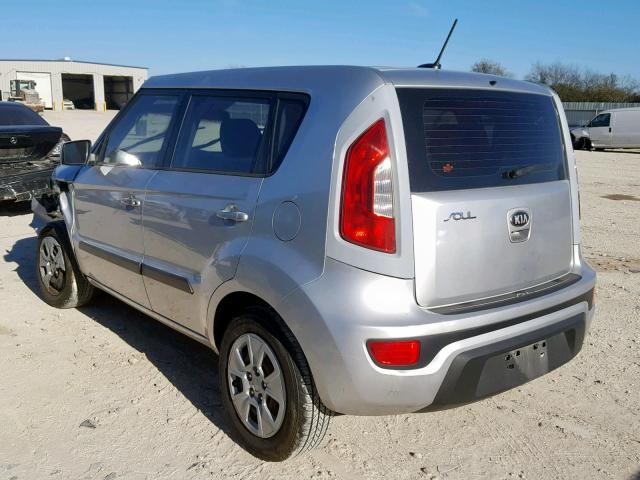 KNDJT2A52D7483103 - 2013 KIA SOUL SILVER photo 3