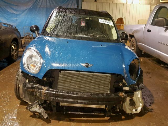 WMWZC5C55CWL63928 - 2012 MINI COOPER S C BLUE photo 9