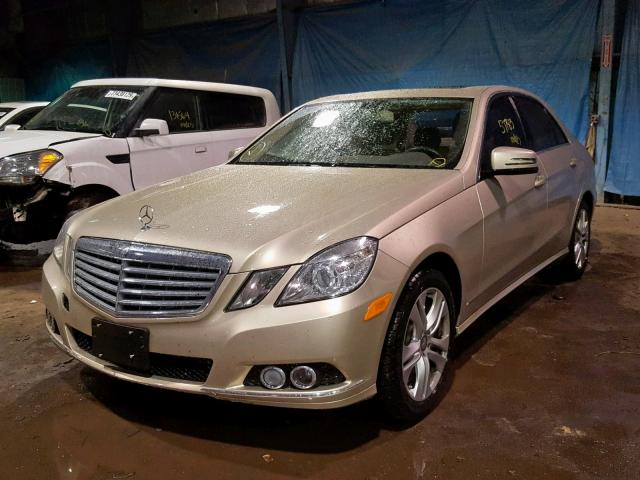 WDDHF5GB7AA153661 - 2010 MERCEDES-BENZ E 350 BEIGE photo 2