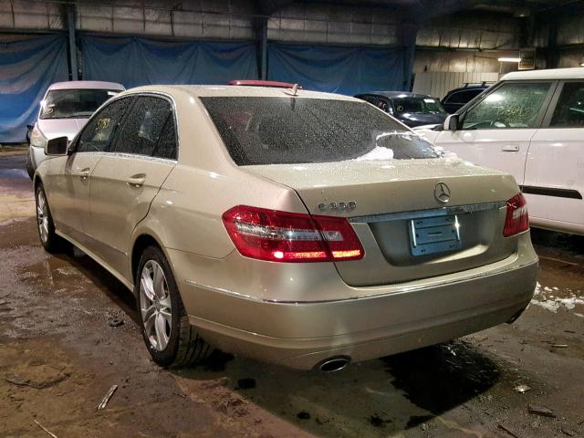 WDDHF5GB7AA153661 - 2010 MERCEDES-BENZ E 350 BEIGE photo 3