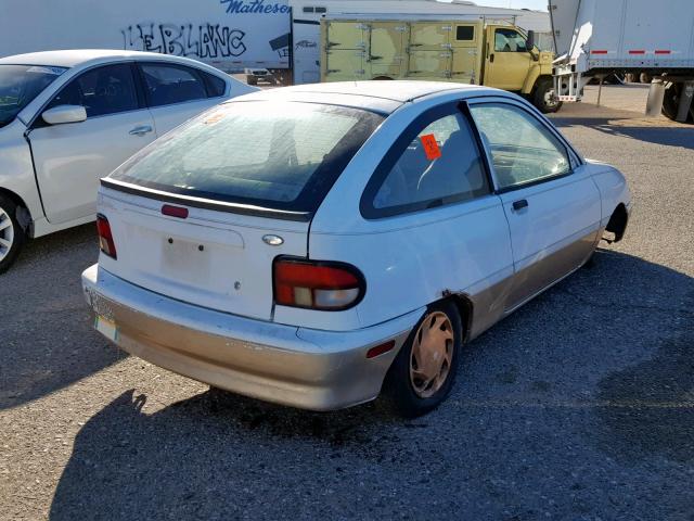 KNJLT05H9T6168107 - 1996 FORD ASPIRE WHITE photo 4