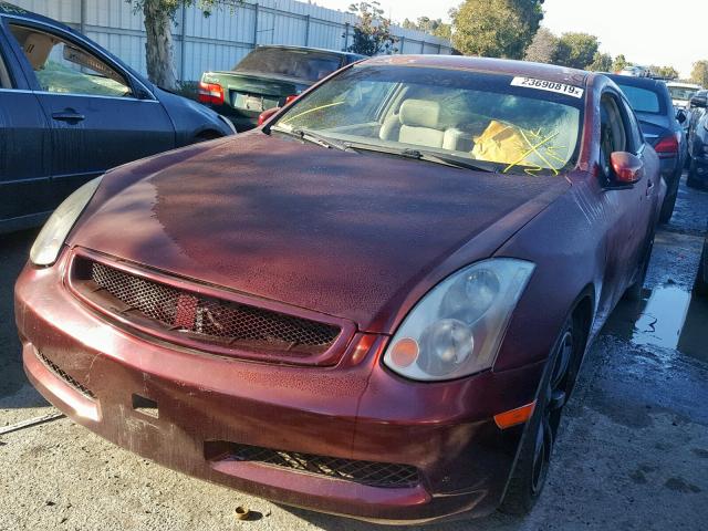 JNKCV54E33M213621 - 2003 INFINITI G35 勃艮第红 照片 2