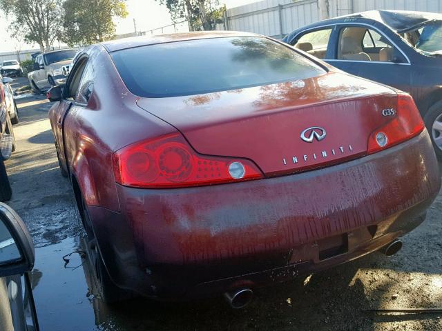 JNKCV54E33M213621 - 2003 INFINITI G35 勃艮第红 照片 3