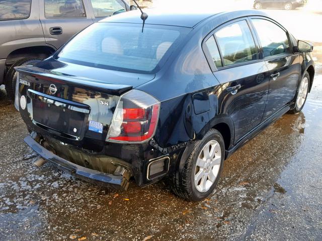 3N1AB6AP3CL702398 - 2012 NISSAN SENTRA 2.0 BLACK photo 4