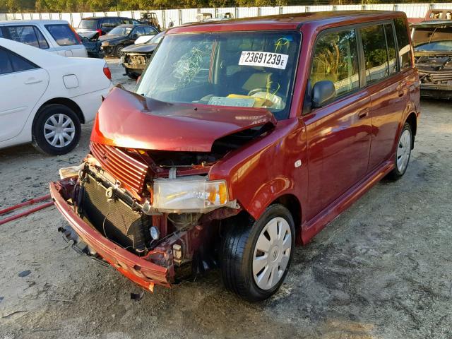 JTLKT324064109680 - 2006 TOYOTA SCION XB BURGUNDY photo 2
