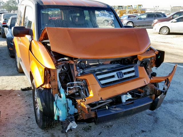 5J6YH28798L006229 - 2008 HONDA ELEMENT EX ORANGE photo 9